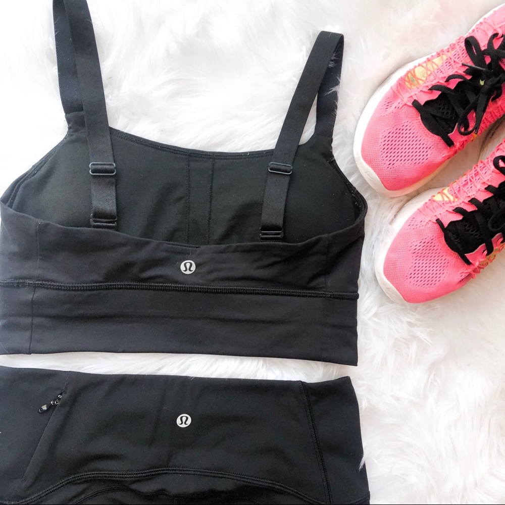 SOLD LULULEMON Black Bra Size 6 - Picture 2 of 7